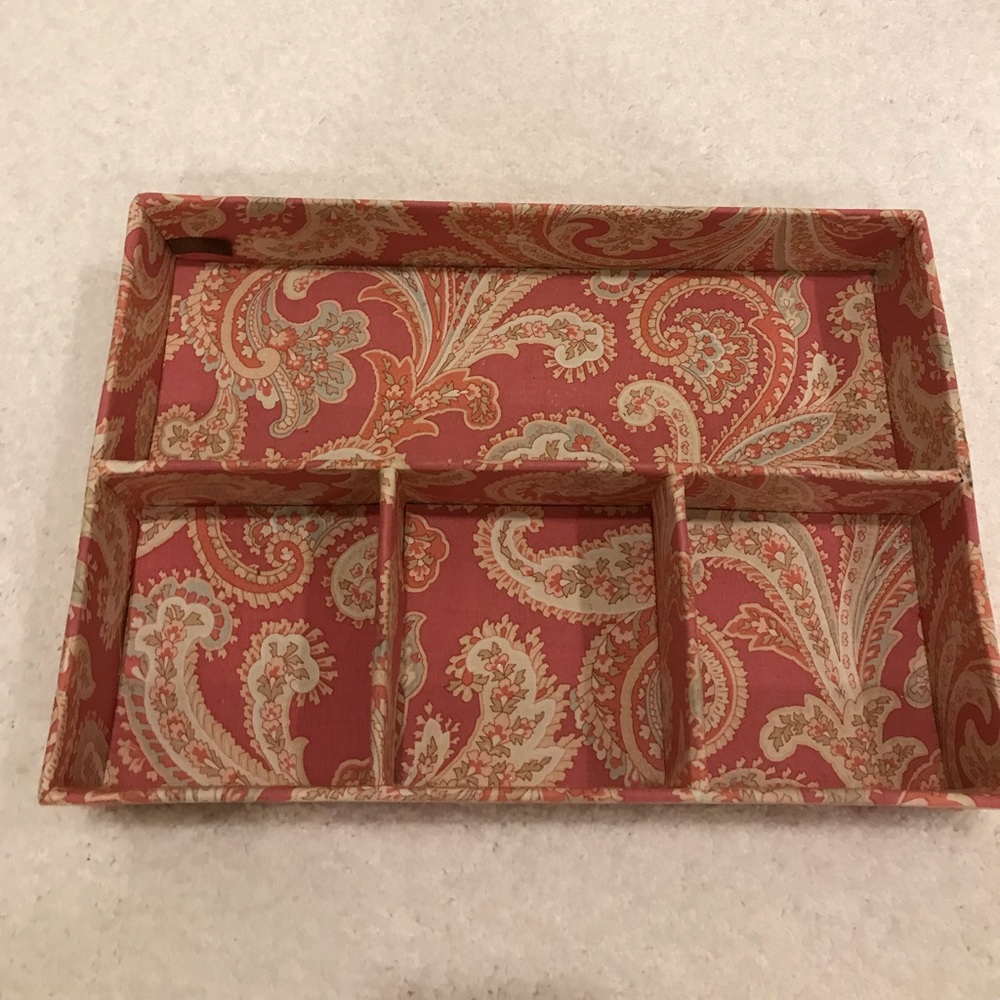Pink desk organizer